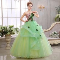 Beautiful Yellow Princess Wedding Dress