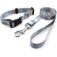 Polyester Heat Transfer Print Dog Collar Leash Set