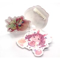 VOGRACE Cartoon Anime Acrylic Badge Safety Pin
