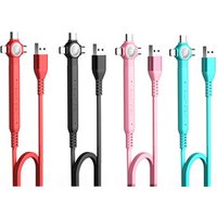 Best sale amazon mobile phone usb 3 in 1 fast charging cable kickstand phone stand cable