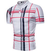 European Style Check Slim Fit Short Sleeve Shirt