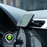 2019 new arrivals Fast Charging Qi Magnetic Wireless Car Charger Mount With Holder For Phone