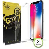 2 in 1 package For Iphone 7 X All model 0.3mm 2.5D 9H tempered glass screen protector film sheet price
