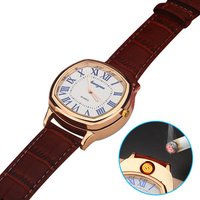 A0688 2018 Hot selling lighter watch,usb watch lighter, cigarette lighter for men with flameless and windproof
