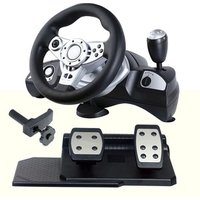 GAMING RACING WHEEL with FOOT PEDALfor PC (Direct-X & X-INPUT)/PS2 /PS3