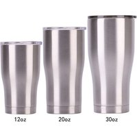 20oz 600ml curve tumbler Stainless Steel Double Wall Insulate mug Travel Tumbler Cup with slid lid