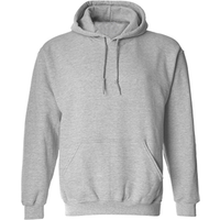 Cotton Blend Crop Pullover Hoodie