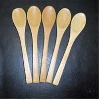 Solid Bamboo Teaspoons retro spoon