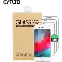 Amazon Hot Sell 3 Pack Screen Protector Tempered Glass For Iphone 6 7 8 Plus 2.5D 9H For Iphone 6S 8 7 6 3 Pack Screen Protector