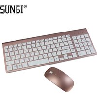 2.4G Wireless Computer Keyboard and Mouse Combos Silent Keyboard Mouse Set with Number Pad Block
