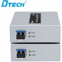 OEM/ODM Dtech long signal extend 4K HDMI KVM fiber optic with IR extender 20KM