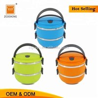2 Layer Stainless Steel Lunch Box