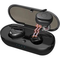 TWS earbuds 5.0 True Wireless Headphones with Charging Box Built-in Mic and Noise Cancelling Stereo for iPhone and Android 2019