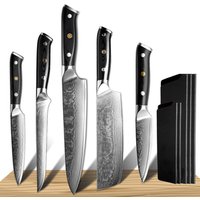 5 Piece Damascus Steel Kitchen Knife Set