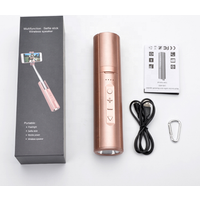 Multi-function 4000mah 3W selfie stick flashlight wireless bluetooth speaker with power bank