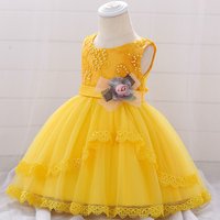 2018 Summer Baby Girls Dress Black Dot Infant Girls Party Dress Printed Floral Dress L1886XZ
