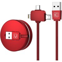 CAFELE Latest Products Retractable Custom logo 3 in 1 Cable Coaxial Long 3A Micro Type C USB Charging Cables