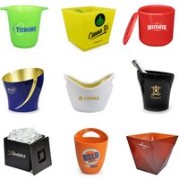 custom vodka bottle champagne beer led ice bucket plastic acrylic wine bucket