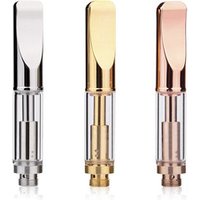 Patented .5ml 1ml gold tip custom tank cartomizer A3 cbd glass vape cartridge