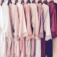 Solid Satin Robe Weddings