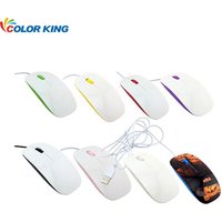 Heat Transfer Sublimation Printing Computer accessories wholesale white 2.4g advanced optical wireless mouse