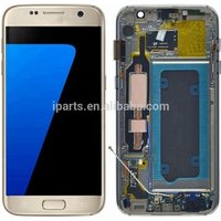 Original OEM For Samsung Galaxy S7 G930 G930F LCD Screen Display With Frame Assembly Gold Black White Silver RosePink