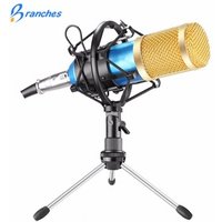 BM800 Mikrofon Condenser Sound Recording BM 800 Microphone With Shock Mount For Radio Braodcasting Singing Recording KTV Karaoke