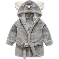 Cosy Flannel Fleece Animal Bathrobe