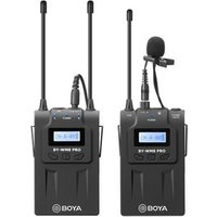 BY-WM8 Pro-K1 Professional UHF Dual-Channel Lavalier Wireless DSLR Microphone With LCD Screen