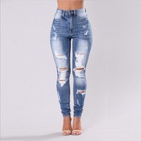 European Style Pierced Jeans