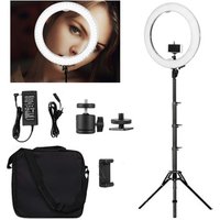 Selens Ring Light 18"/48cm Dimmable Led 3200-5500K Photo Studio Light For Makeup Photography Studio Lighting VIdeo Recording