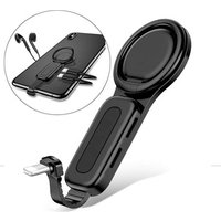 Multi-function Ring Holder Audio Earphone Splitter Adapter For Iphone