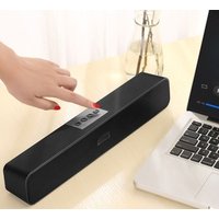 Cheap Sound Bar with Built-in Subwoofers & Blue-tooth for TV, 3.5mm Aux, USB, and TF Input, Wireless Home Speaker