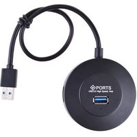 High Speed portable computer extension 4 ports USB Hub round shape 3.0 USB Hub