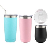 Christmas Gift Outdoor Powder Coated Custom Double Wall Vacuum Insulated Travel Stainless Steel Tumbler With Straw Wholesale