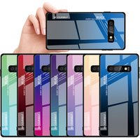 OEM Fashionable design tempered glass cell phone case For Samsung S10