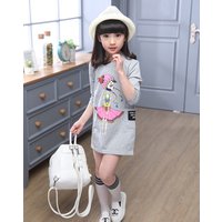 Cotton Cartoon Print Long Sleeve T Shirt