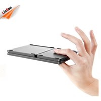Pocket Size Mini Bluetooth Foldable Keyboard Wireless Touchpad Keyboard Folding Keyboard for Tablet Phone Laptop
