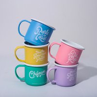 Cast Iron 9cm Enamel Coffee Camping Mug
