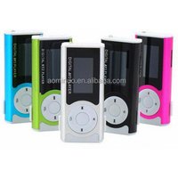 Promotion very cheap Mini MP3 music player 1.3 inch with LED light mp3 player clip mp3 players high quality