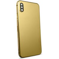 New item 24K real gold plating diamond housing for iPhone,for iphone gold housing