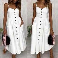 Strapless Loose Fit Maxi Summer Dress