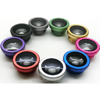 TGF005 Phone camera accessory clip mobile phone lens 3 in 1 lens set macro wide angle fisheye lens for Samsung iphone