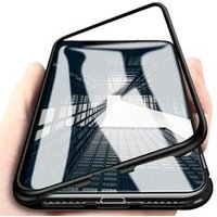 For iPhone XR Magnetic Cases Tempered Glass Back Cover Magnetic Phone Case for iPhone XS Max X 8 6