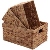Handmade Water Hyacinth Storage Basket Handle