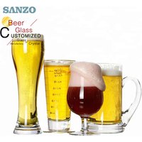 Custom Logo German Beer Glasses Steins Mugs Crystal Pilsner Beer Glass