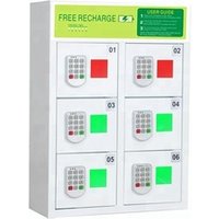 6 solar phone charger and public mobile phone charging station desktop charging unit wall-mounted 6 bay charging lockers