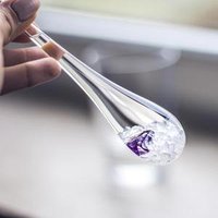 Gemstone Borosilicate Glass Cocktail Stirrer