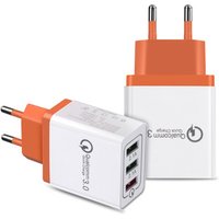 SIKAI Mobile Phone Accessories Manufacture Fast Charging US EU AU QC 3.0 Wall Adapter Wall Plug Charger USB Charger