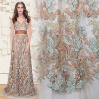 Bestway Charming Tulle Lace Fabric Beads Stones